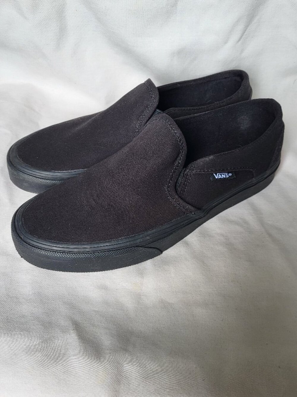 Vans Sneakers Women's 7.5 Black Slip On Skater Egirl Surfer Normcore School - Picture 2 of 14